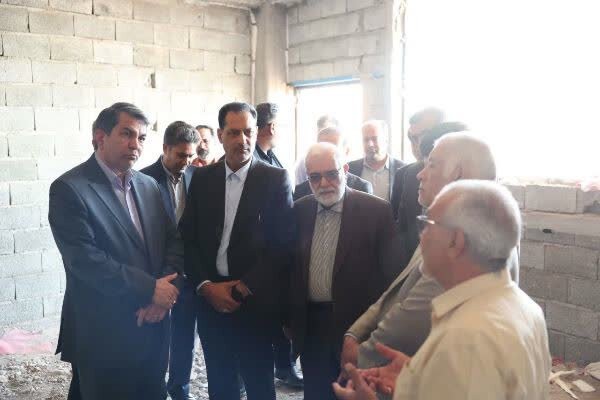 بازدید رئیس کمیته امداد کشور از پروژه ۴۵۶ واحدی مسکن محرومین کرمان