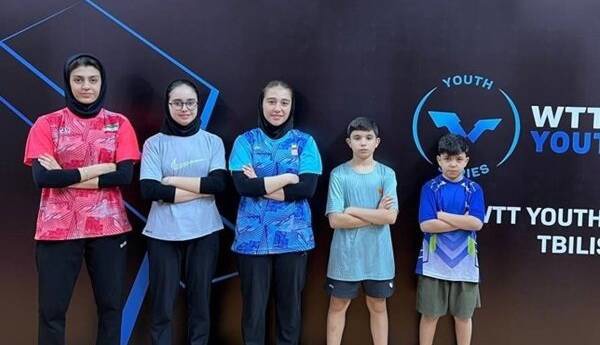 حضور پنج پینگ‌پنگ‌باز ایرانی در کانتندر جوانان گرجستان