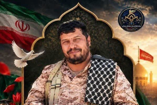 تشییع بسیجی شهید مدافع امنیت «یاسر باقری» در شهر بم